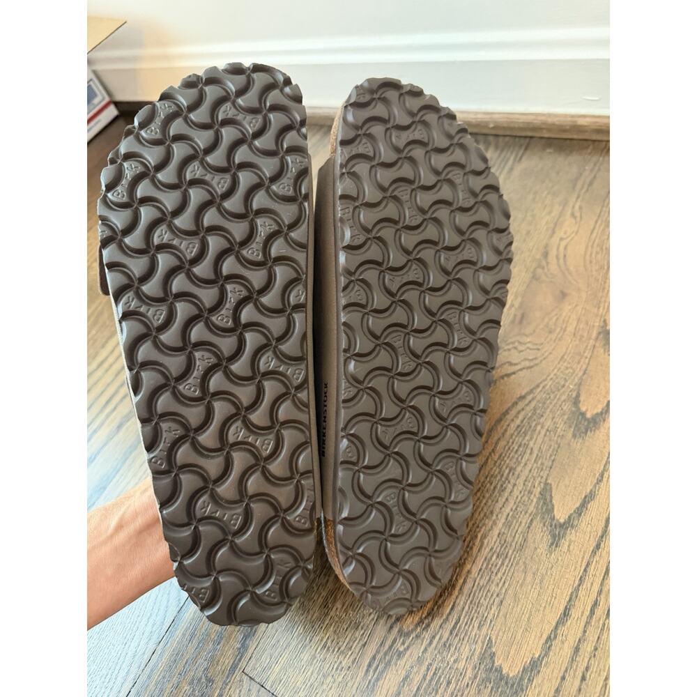 Birkenstock Arizona Mocha Birkibuc Soft Footbed Sandals Sz 42 Men's 9 Womens 11 - Picture 4 of 12